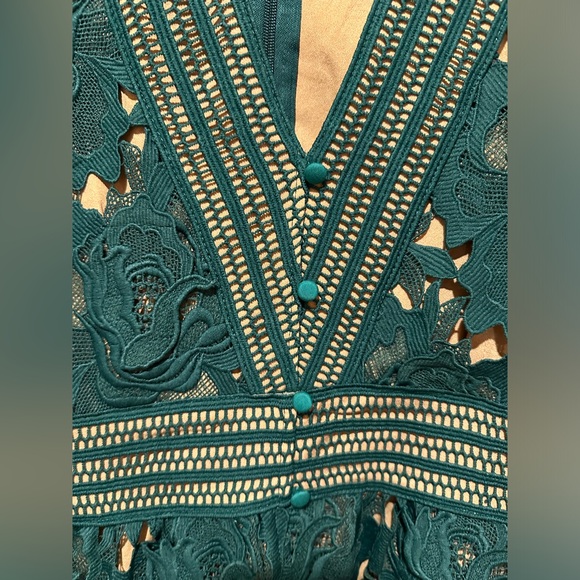 Adelyn Rae Adrian Crochet Lace Midi Dress Size Small - Picture 6 of 16